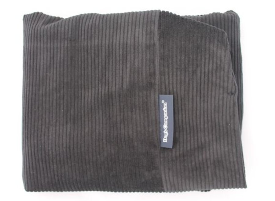 Dog bed black corduroy small