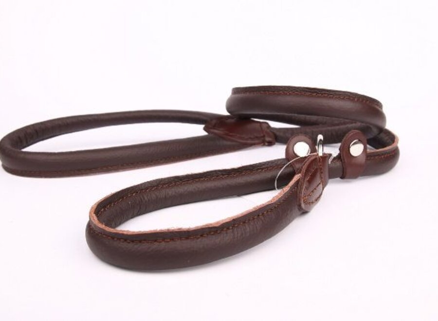 Leather retriever line (double stop)