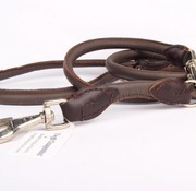 Adjustable leather round leashes