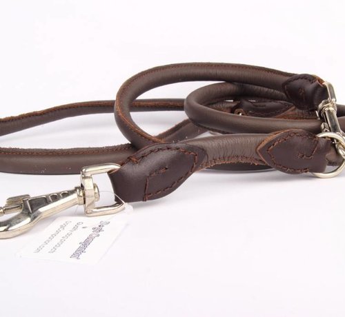 Adjustable leather round leashes