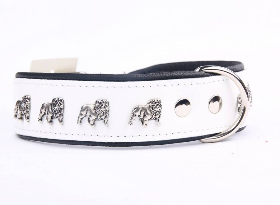 Collier en cuir English Bulldog