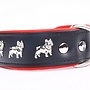 Leather dog collar French Bulldog
