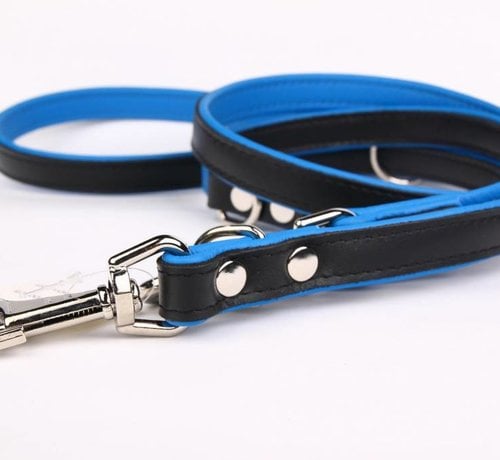 Adjustable leather round leash (soft/duo)