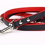 Adjustable leather round leash (soft/duo)