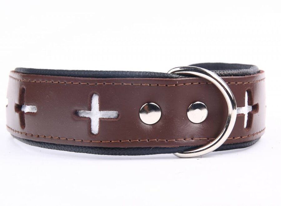 Swiss leather collar