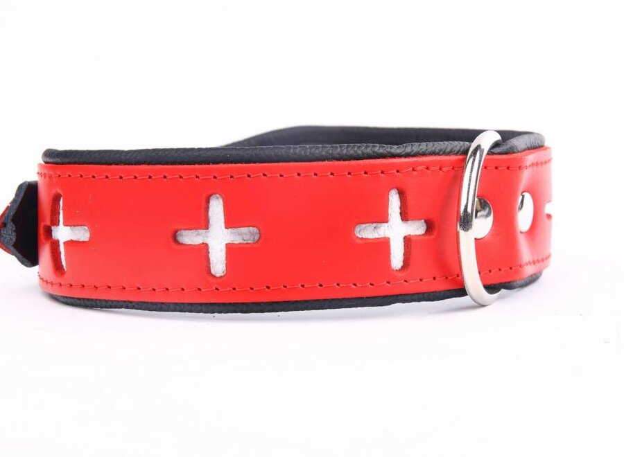 Swiss leather collar