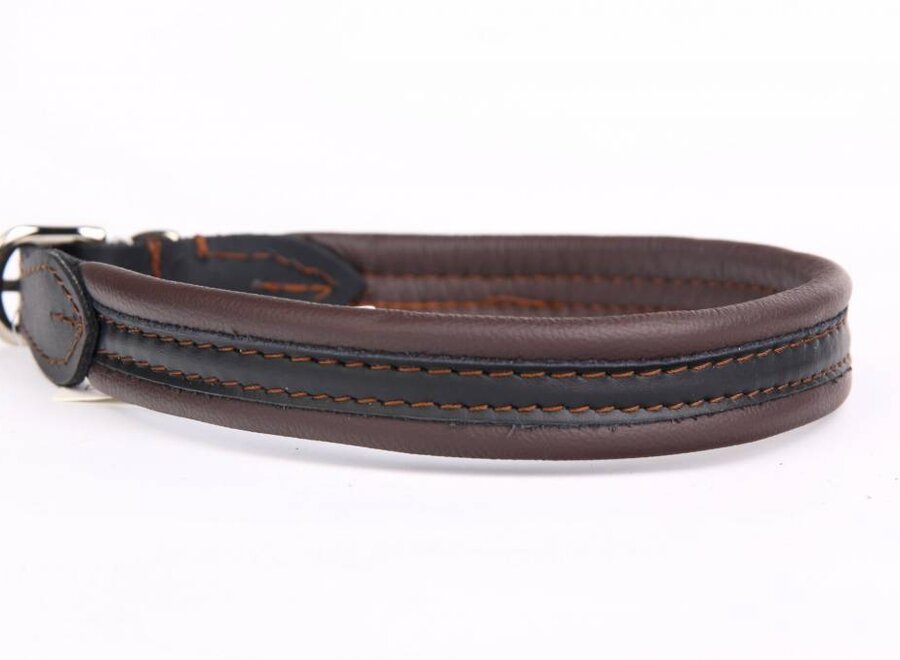 Handmade leather dog collar (soft / duo )