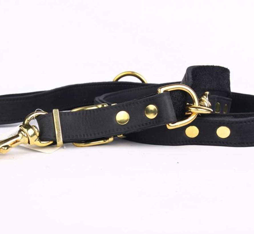 Adjustable leather dog collar hot sale