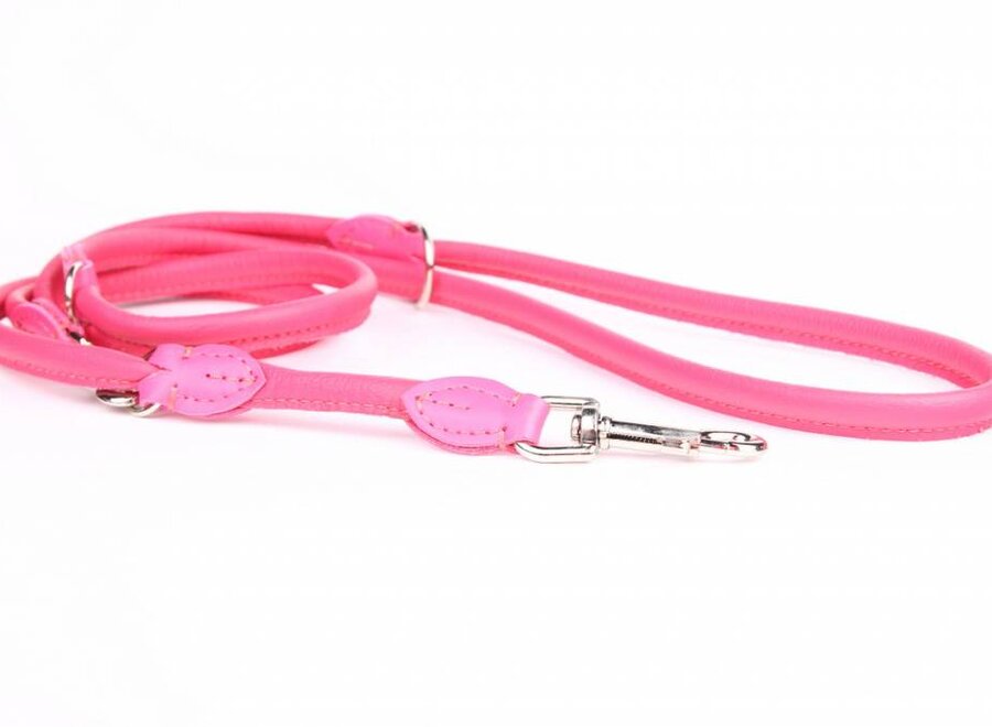 Adjustable leather round leashes