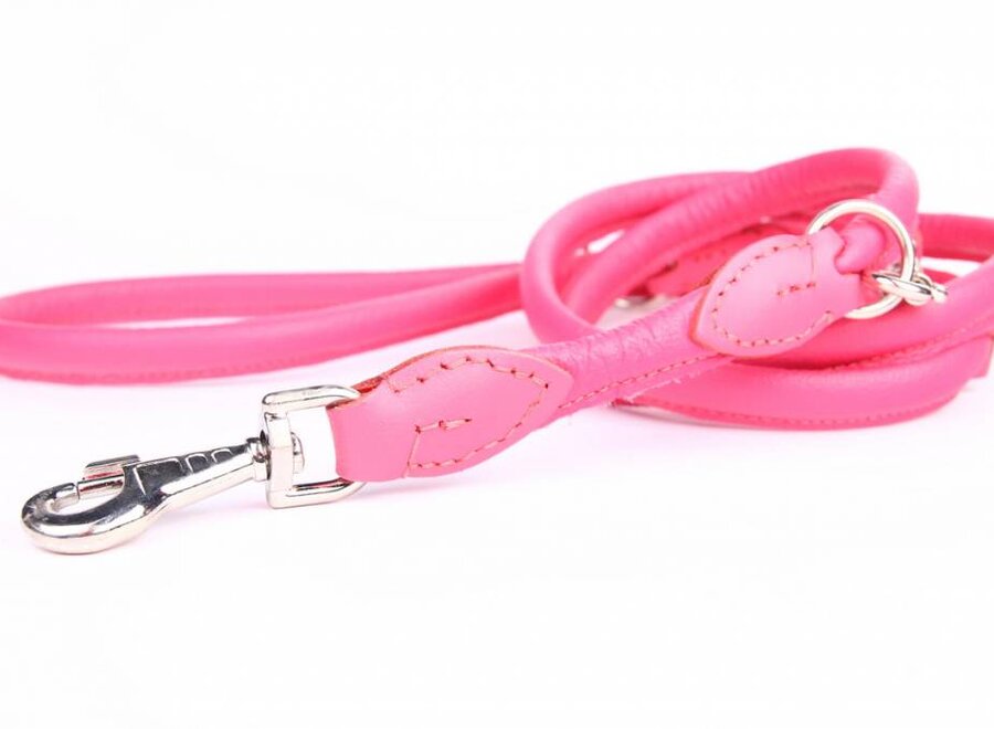 Adjustable leather round leashes