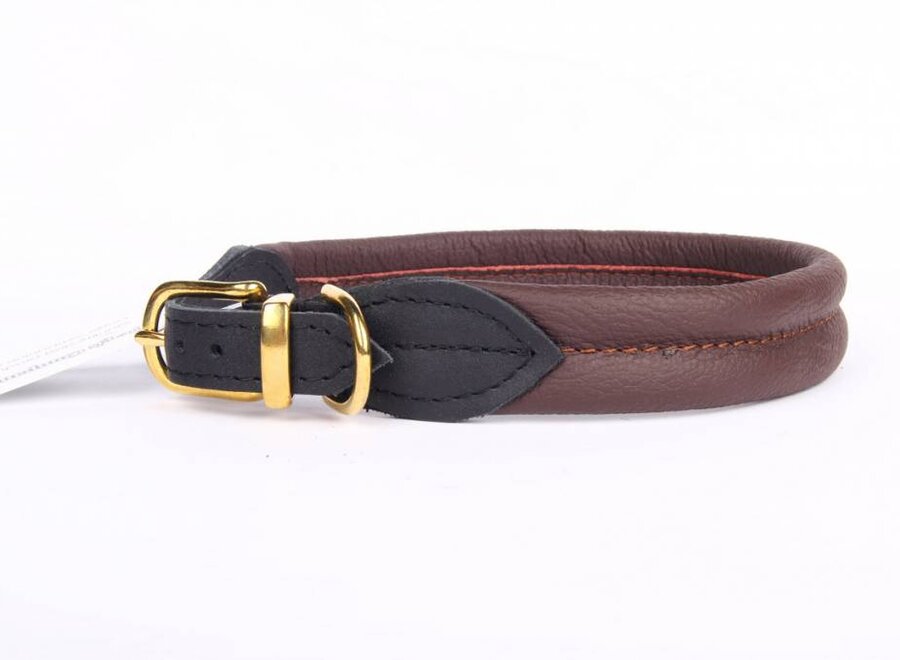 Leather collar soft (brass)