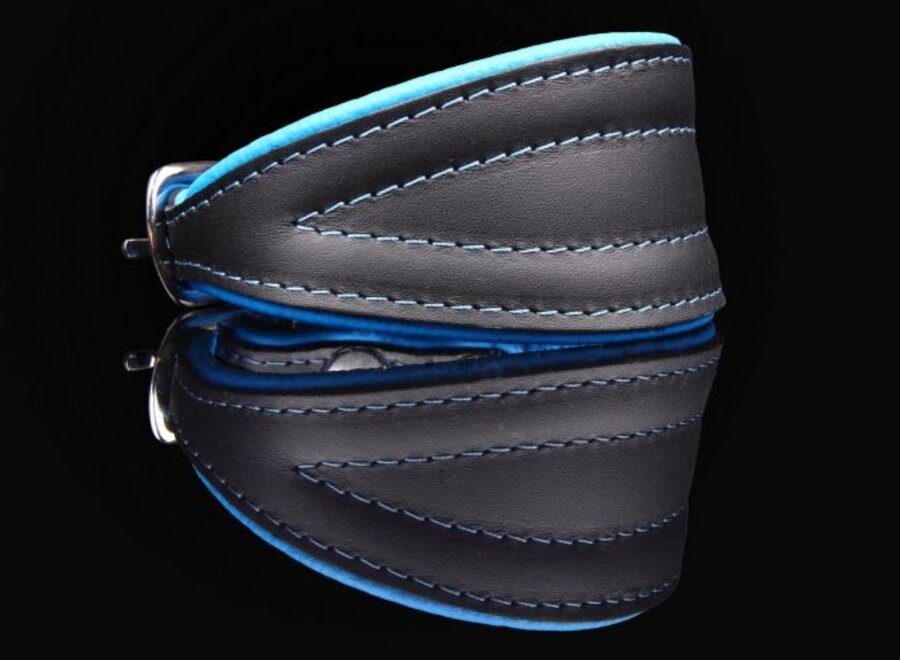 Leather dog collar greyhound