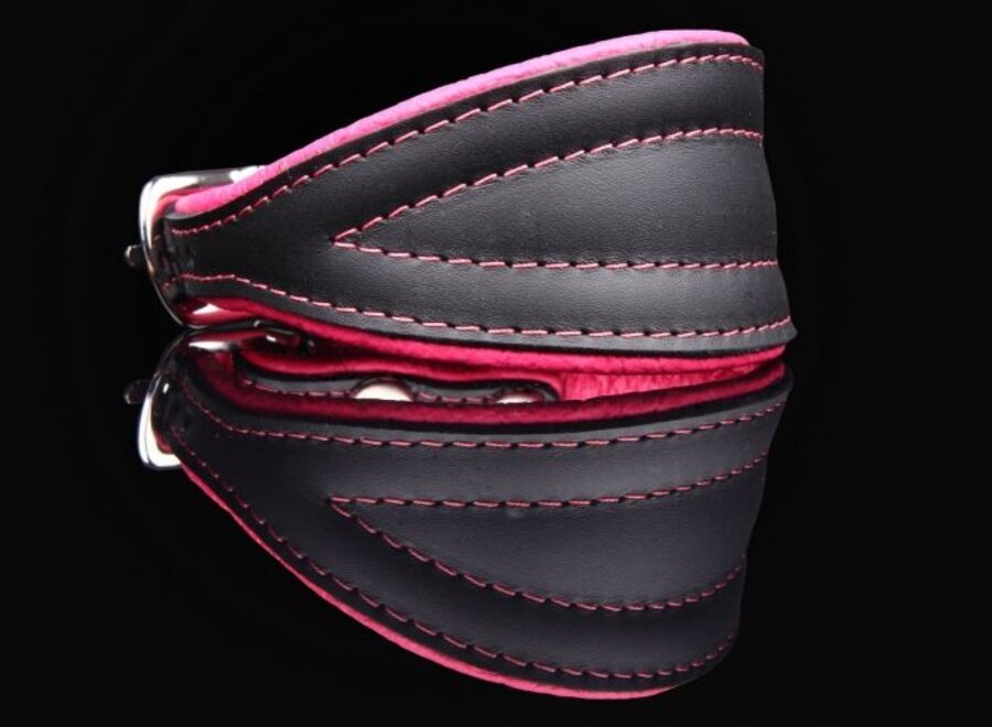 Leather dog collar greyhound