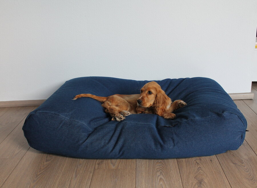 Lit pour chien jeans