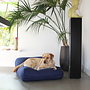 Lit pour chien bleu foncé