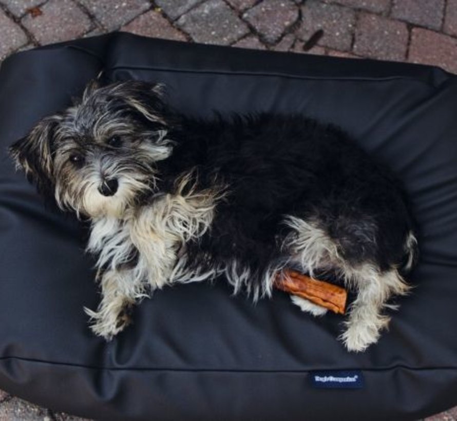 Dog bed Black leather look