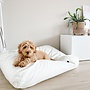 Dog bed white sand medium