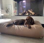 Dog's Companion Dog bed Taupe leather look Large