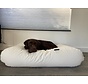 Dog bed ivory leather look Medium