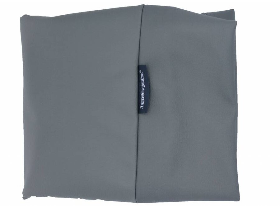 Dog bed mouse grey leather look extra small