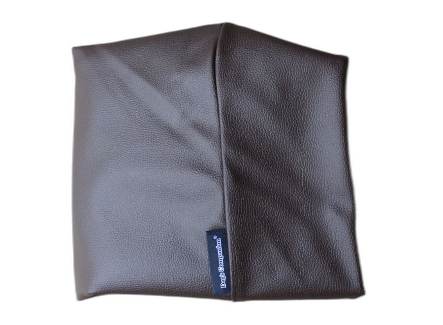 Extra cover chocolate brown leather look extra small