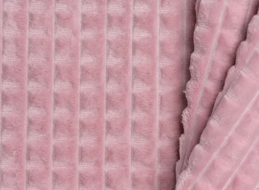 Dog bed little square soft pink medium