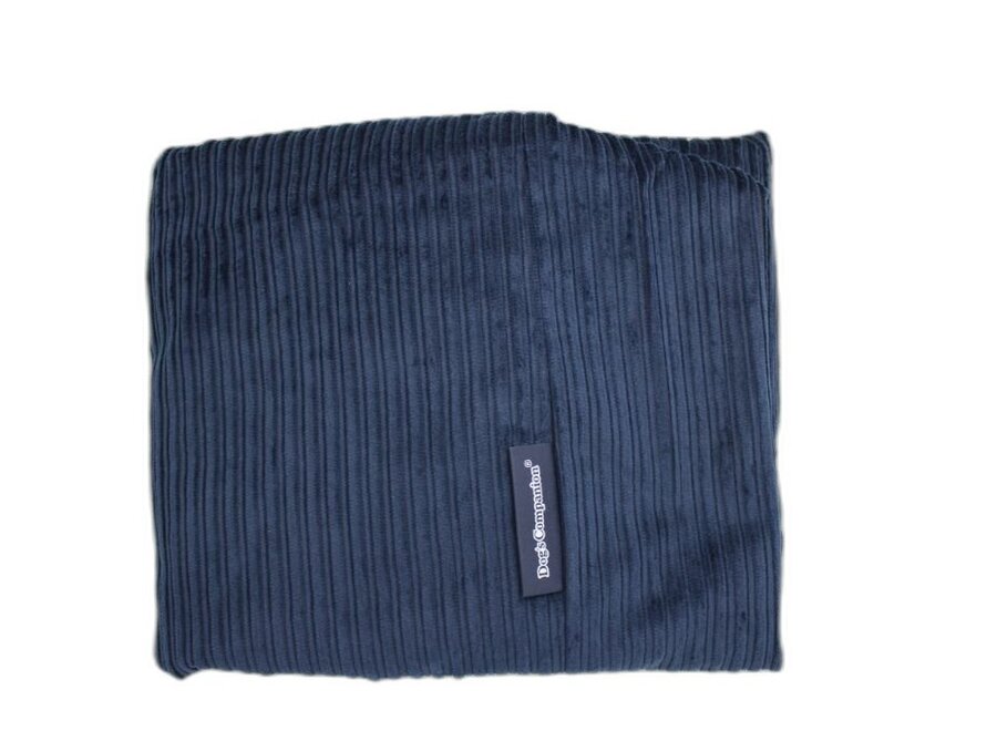 Dog bed dark blue double corduroy small