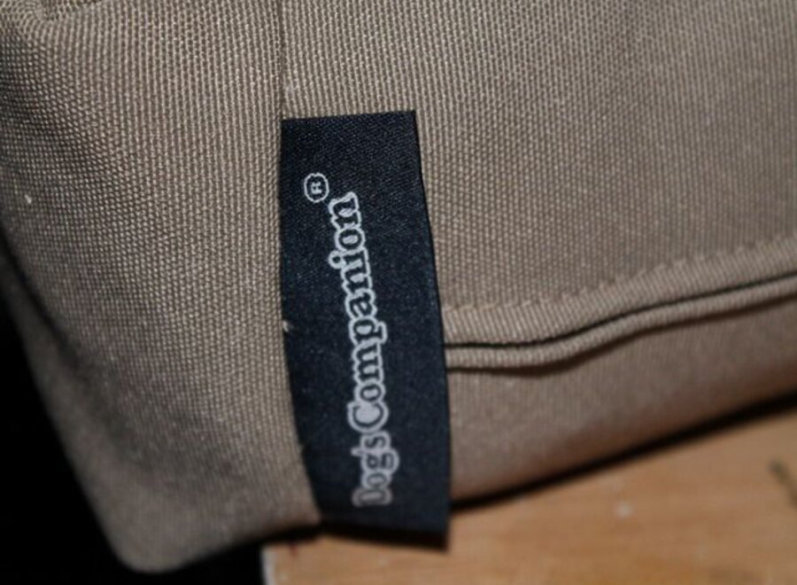 Dog bed bench cushion beige 58 x 45 x 12 cm