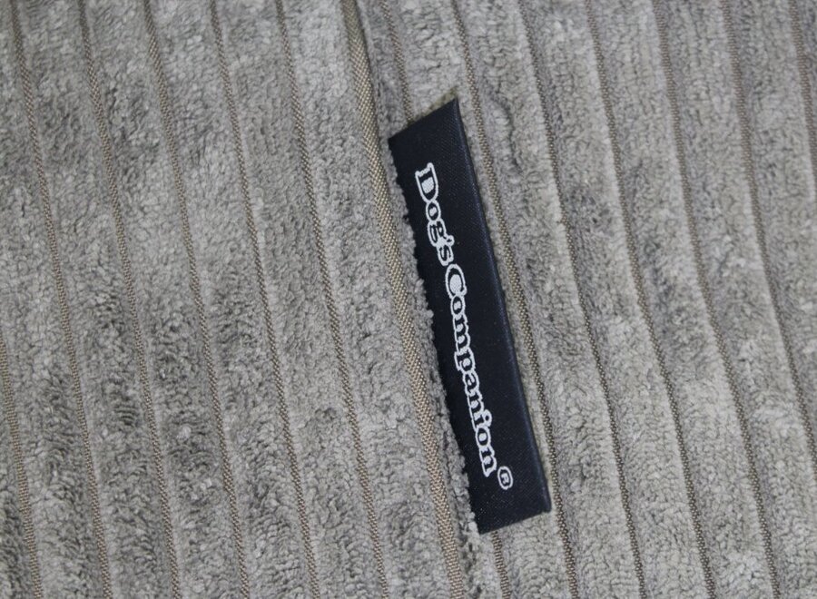 Lit pour chien gris souris giant velours côtelé superlarge