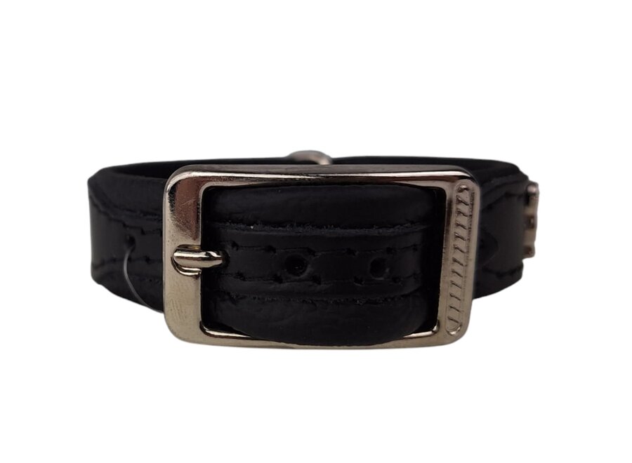 Leather Collar Dachshund (small) black