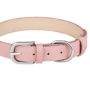 PU leather dog collar, adjustable | in brown, black, green, pink & blue | durable, stylish and comfortable for every dog