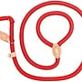 Nylon Retriever Leash for Dogs | Round Braided Dog Lead with Adjustable Leather Stopper | 1.5 or 1.8 metres | 14 or 16 mm | 7 Colours