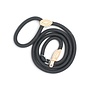 Nylon Slip Lead for Dogs | Round Braided Retriever Leash with Adjustable Leather Stopper | 1.5 or 1.8 Metres | 14 or 16 mm | 7 Colours