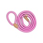 Nylon Slip Lead for Dogs | Round Braided Retriever Leash with Adjustable Leather Stopper | 1.5 or 1.8 Metres | 14 or 16 mm | 7 Colours