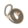 Nylon Slip Lead for Dogs | Round Braided Retriever Leash with Adjustable Leather Stopper | 1.5 or 1.8 Metres | 14 or 16 mm | 7 Colours