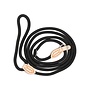 Nylon Retriever Leash for Dogs with Leather Stopper | Round Braided Slip Lead for Walking and Dog Training | 1.5 or 1.8 Metres