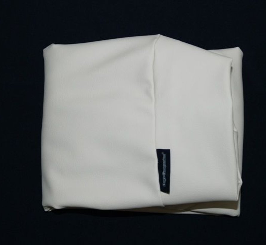 Extra cover ivory leather look small