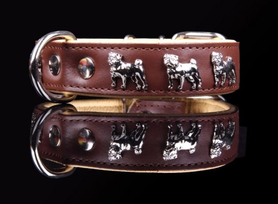 Leather Collar (Pug)