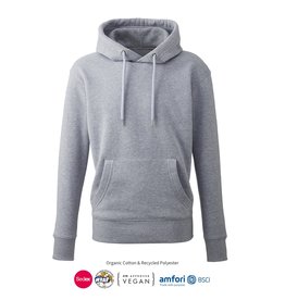 WOW  Hoodie Uni Grey Marl