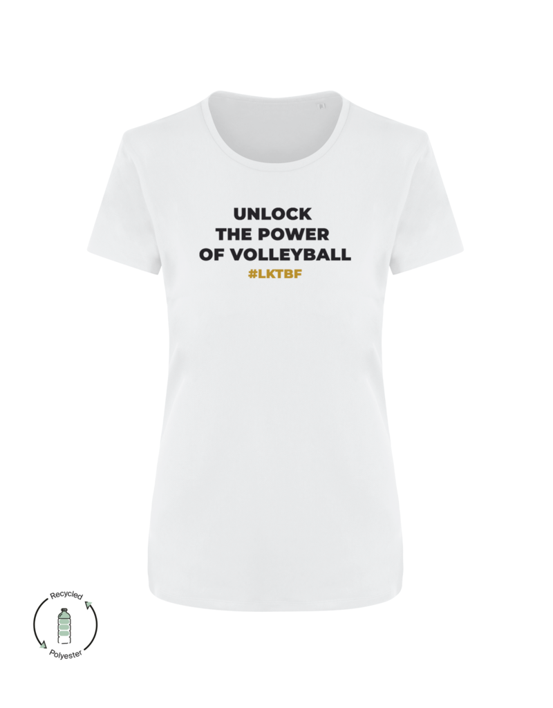 LKTBF Recycled Sport-Tee Power White Woman