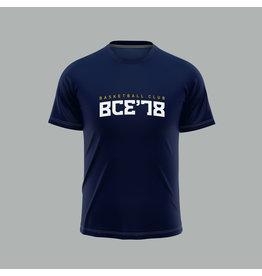 Dames T-shirt Navy BCE'78 met opdrukken