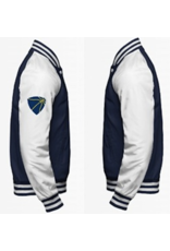 Unisex Varsity Jacket Navy/Wit BCE'78 met clublogo's