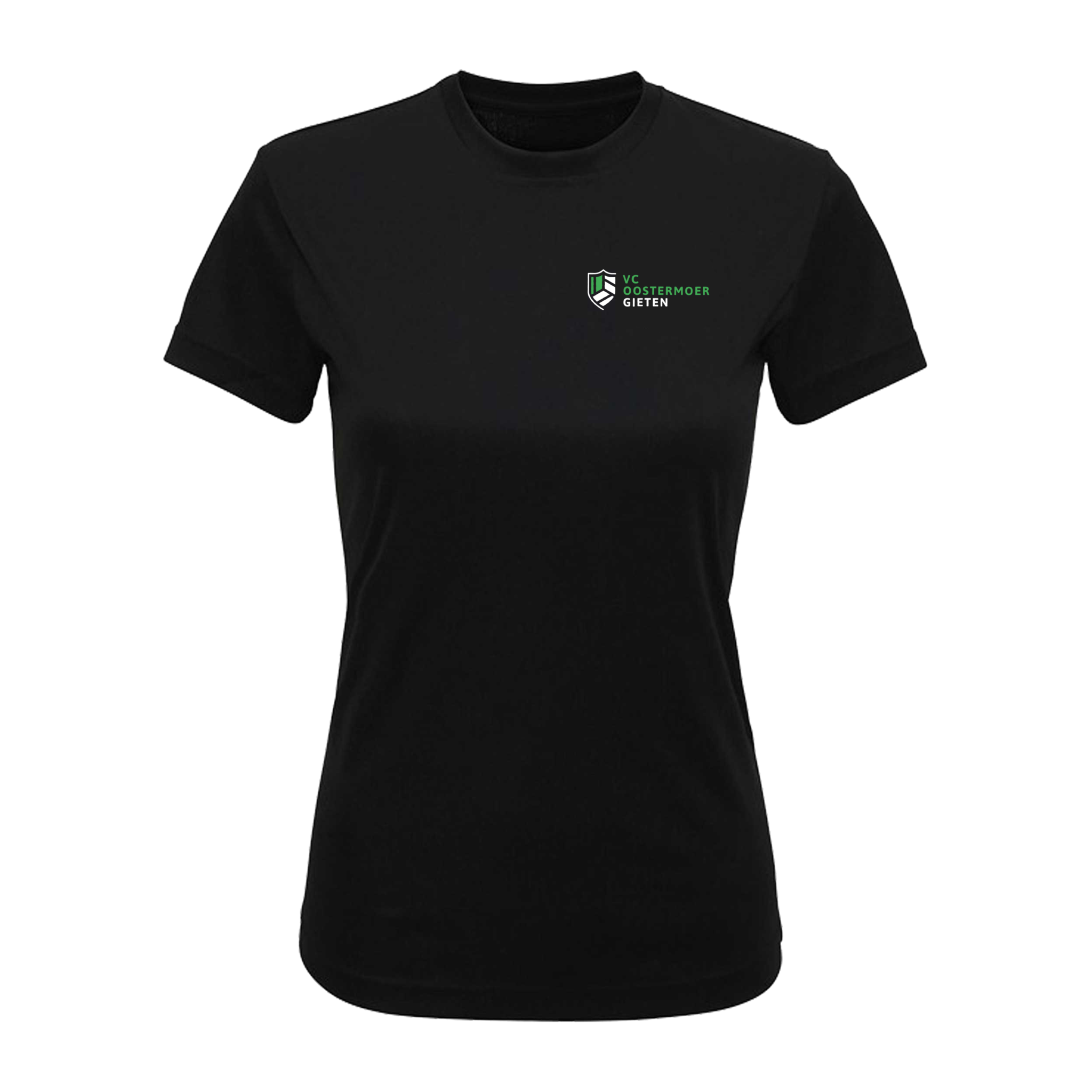 VC Oostermoer Dames sportshirt zwart met clublogo Personal