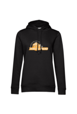 B&C Ermerstrand Dames Hoodie zwart met logo