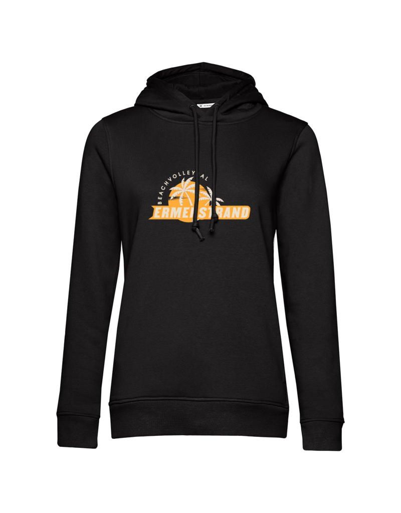 B&C Ermerstrand Dames Hoodie zwart met logo