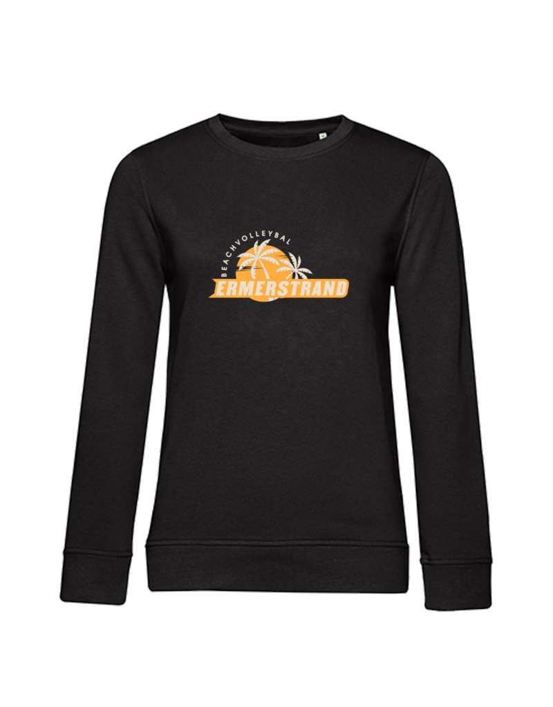 B&C Ermerstrand Dames Sweater zwart met logo