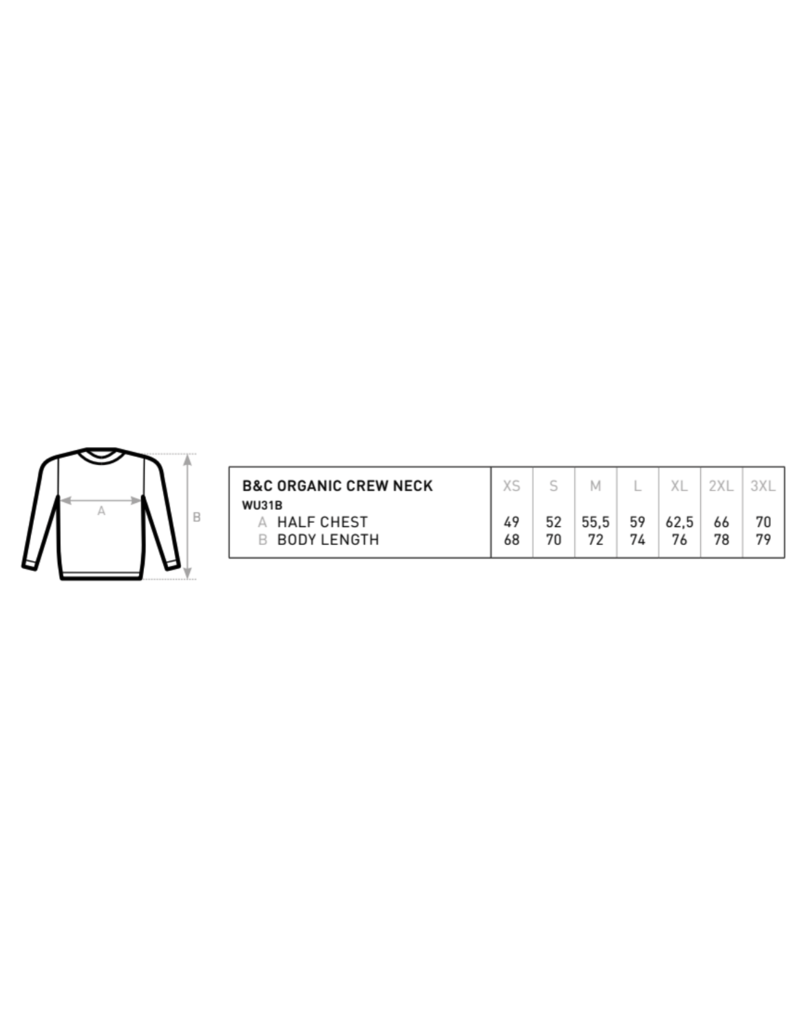 B&C Ermerstrand Heren Sweater zwart met logo
