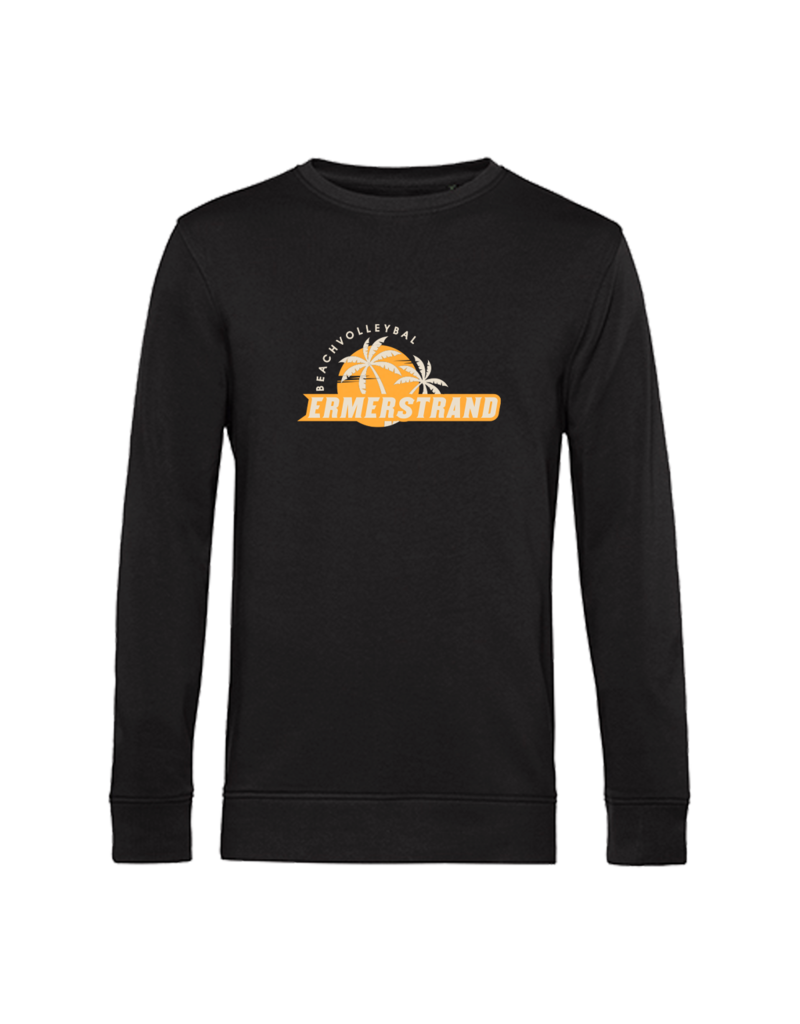 B&C Ermerstrand Heren Sweater zwart met logo