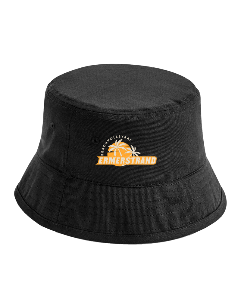 Ermerstrand Bucket Hat zwart met logo