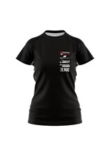 WOW sportswear VC Tyfoon Dames sportshirt zwart met clublogo en Clubsponsoren